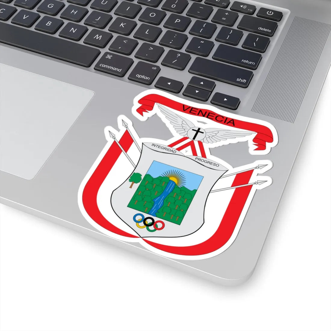 Escudo de Venecia Cundinamarca (Colombia) (Coat of Arms) STICKER Vinyl Kiss-Cut Decal - The Sticker Space