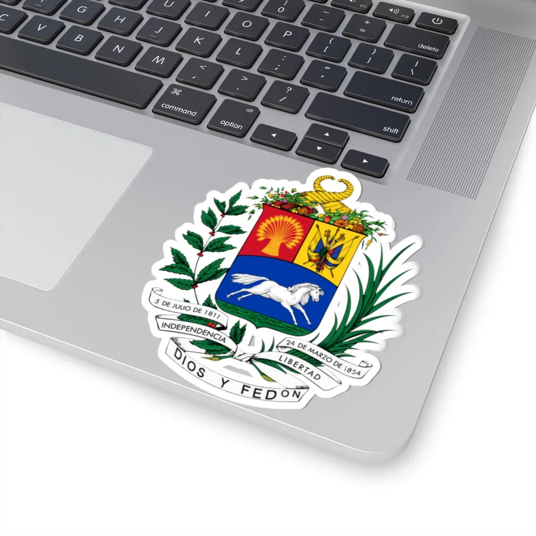 Escudo de Venezuela 1905-1930 (United States) (Coat of Arms) STICKER Vinyl Kiss-Cut Decal - The Sticker Space