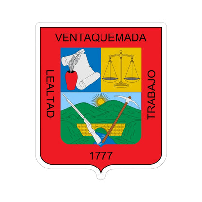 Escudo de Ventaquemada (Colombia) (Coat of Arms) STICKER Vinyl Kiss-Cut Decal - The Sticker Space