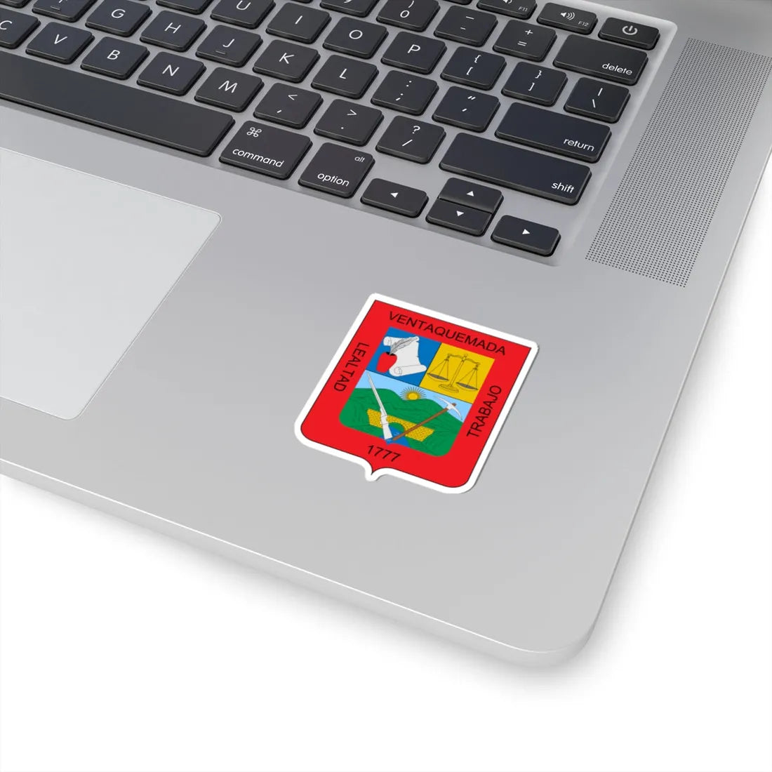 Escudo de Ventaquemada (Colombia) (Coat of Arms) STICKER Vinyl Kiss-Cut Decal - The Sticker Space