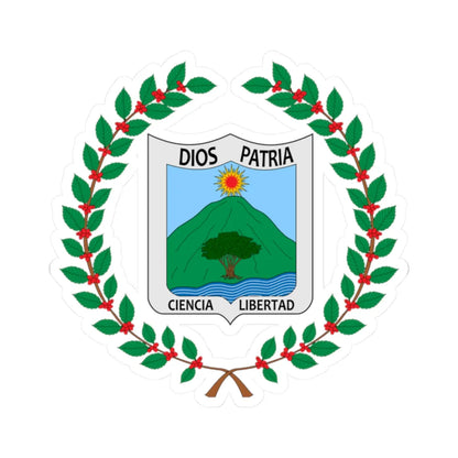 Escudo de Vergara Cundinamarca (Colombia) (Coat of Arms) STICKER Vinyl Kiss-Cut Decal 2 Inch White - The Sticker Space
