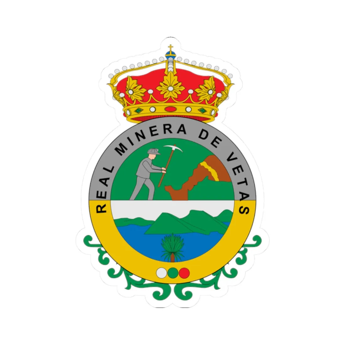 Escudo de Vetas Santander (Colombia) (Coat of Arms) STICKER Vinyl Kiss-Cut Decal - The Sticker Space