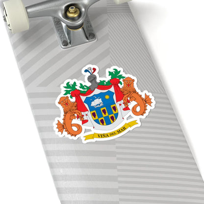 Escudo de Viña del Mar (Chile) (Coat of Arms) STICKER Vinyl Kiss-Cut Decal - The Sticker Space