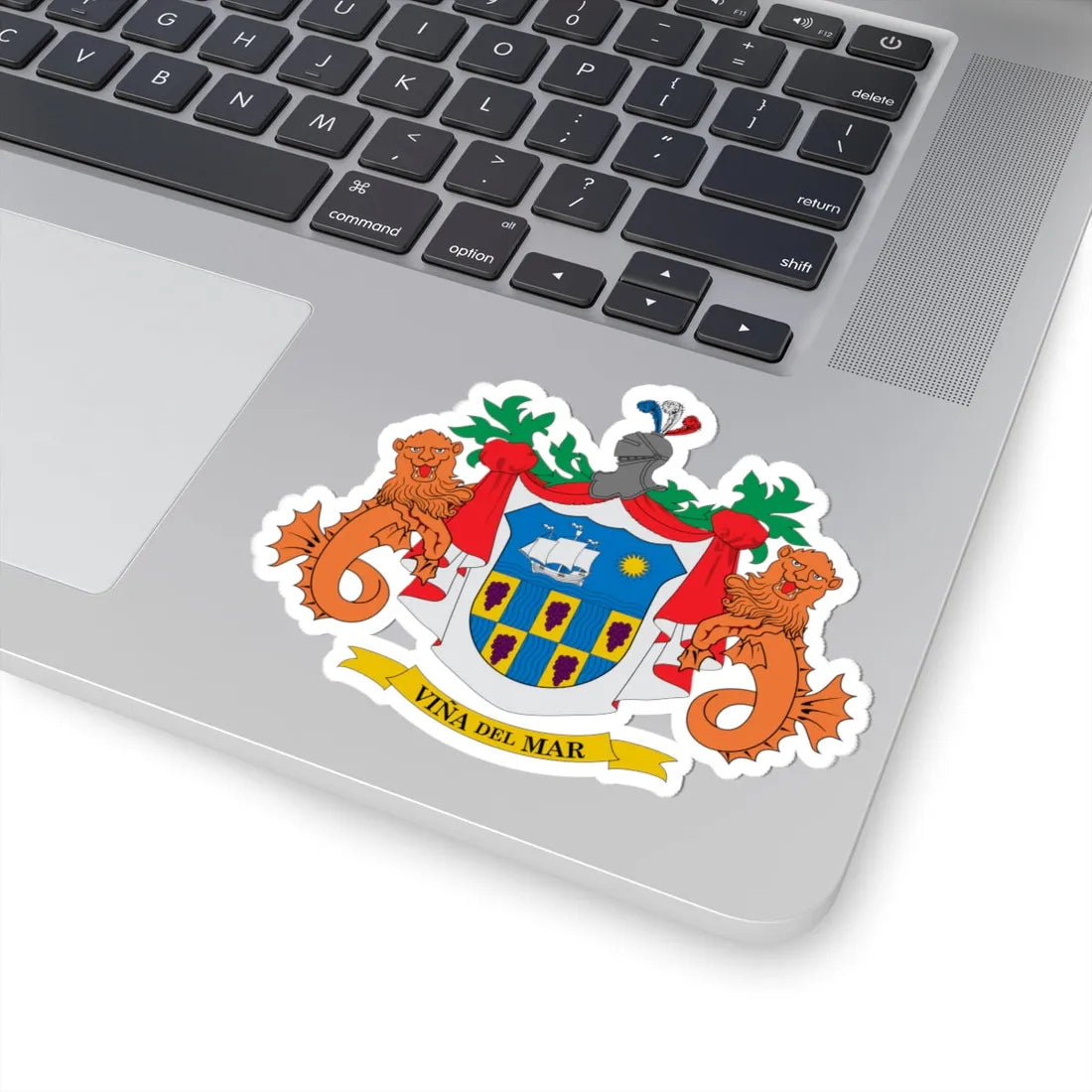 Escudo de Viña del Mar (Chile) (Coat of Arms) STICKER Vinyl Kiss-Cut Decal - The Sticker Space