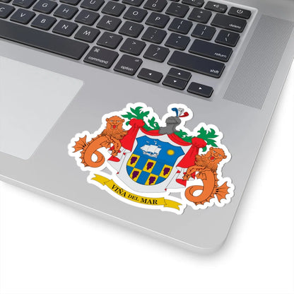 Escudo de Viña del Mar (Chile) (Coat of Arms) STICKER Vinyl Kiss-Cut Decal - The Sticker Space