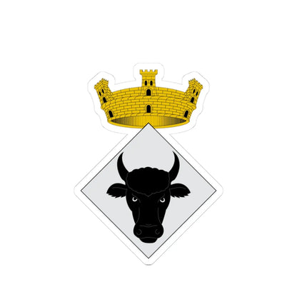 Escudo de Vilanova dEscornalbou (Spain) (Coat of Arms) STICKER Vinyl Kiss-Cut Decal 3 Inch White - The Sticker Space