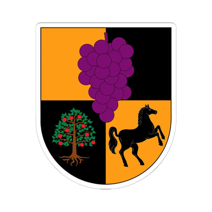 Escudo de Villa Alegre (Chile) (Coat of Arms) STICKER Vinyl Kiss-Cut Decal 6 Inch White - The Sticker Space