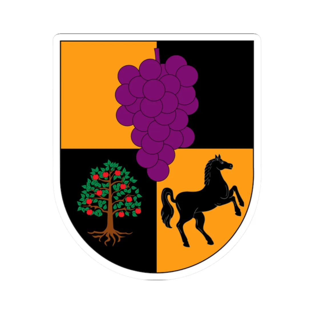 Escudo de Villa Alegre (Chile) (Coat of Arms) STICKER Vinyl Kiss-Cut Decal - The Sticker Space