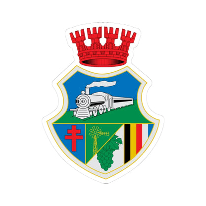 Escudo de Villa Alemana (Chile) (Coat of Arms) STICKER Vinyl Kiss-Cut Decal 3 Inch White - The Sticker Space