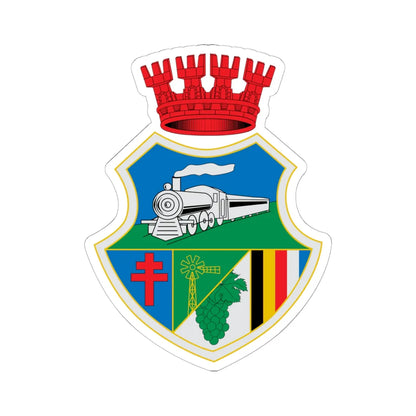 Escudo de Villa Alemana (Chile) (Coat of Arms) STICKER Vinyl Kiss-Cut Decal 6 Inch White - The Sticker Space