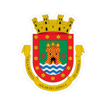 Escudo de Villa de Leyva (Colombia) (Coat of Arms) STICKER Vinyl Kiss-Cut Decal 3 Inch White - The Sticker Space