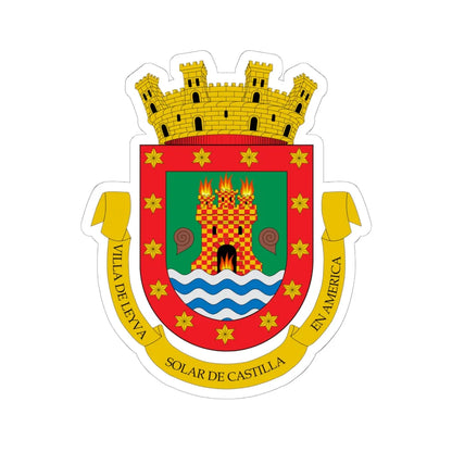 Escudo de Villa de Leyva (Colombia) (Coat of Arms) STICKER Vinyl Kiss-Cut Decal 6 Inch White - The Sticker Space