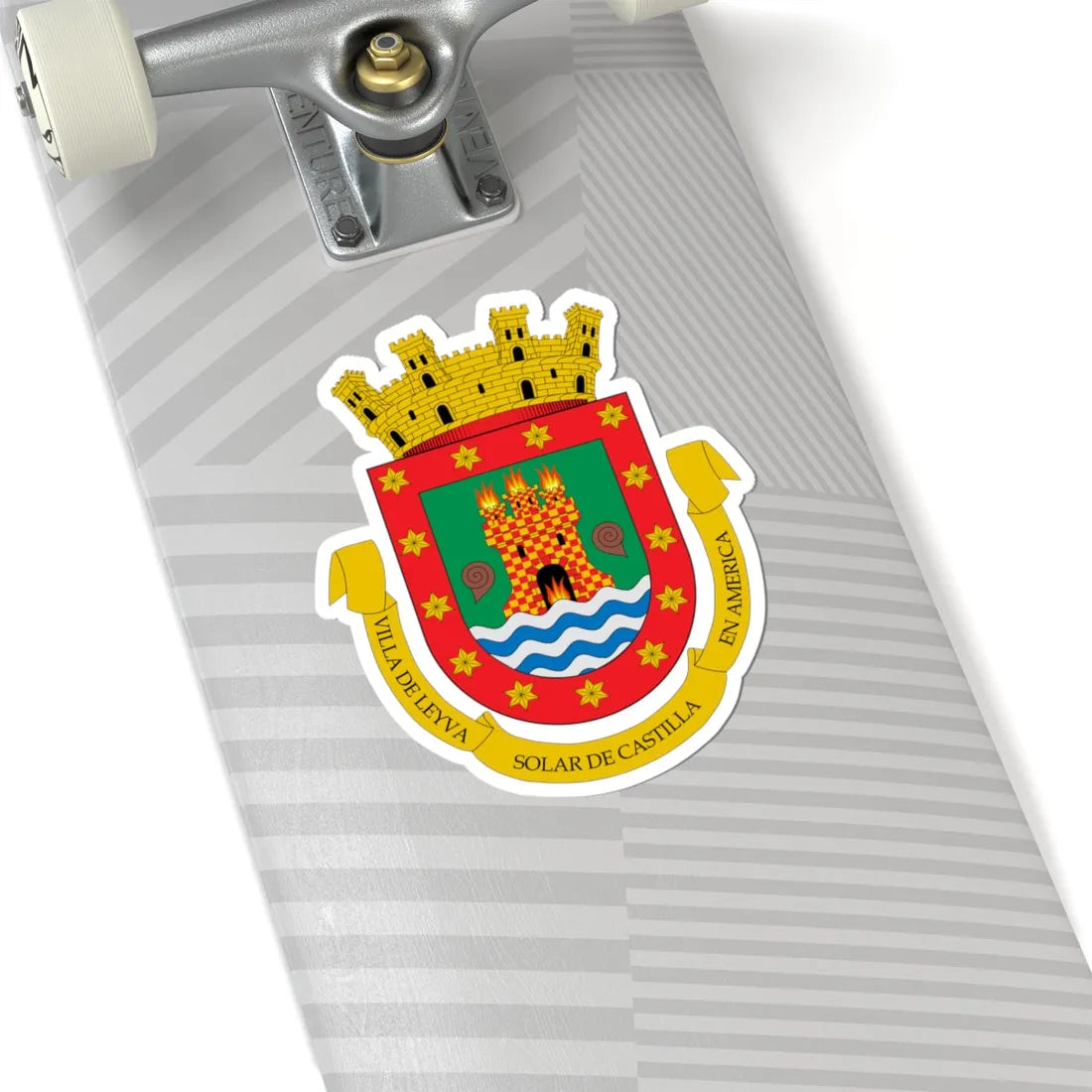 Escudo de Villa de Leyva (Colombia) (Coat of Arms) STICKER Vinyl Kiss-Cut Decal - The Sticker Space