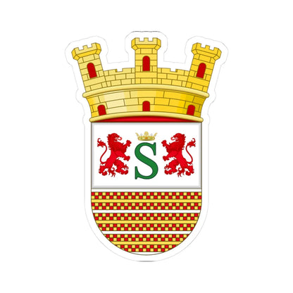 Escudo de Villa Hernandarias Entre Ríos (Argentina) (Coat of Arms) STICKER Vinyl Kiss-Cut Decal 3 Inch White - The Sticker Space
