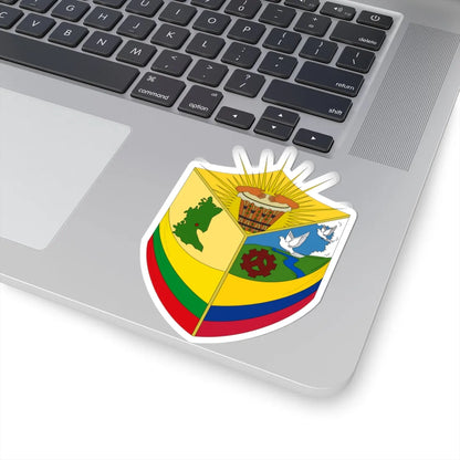 Escudo de Villa Rica - Cauca (Colombia) (Coat of Arms) STICKER Vinyl Kiss-Cut Decal - The Sticker Space