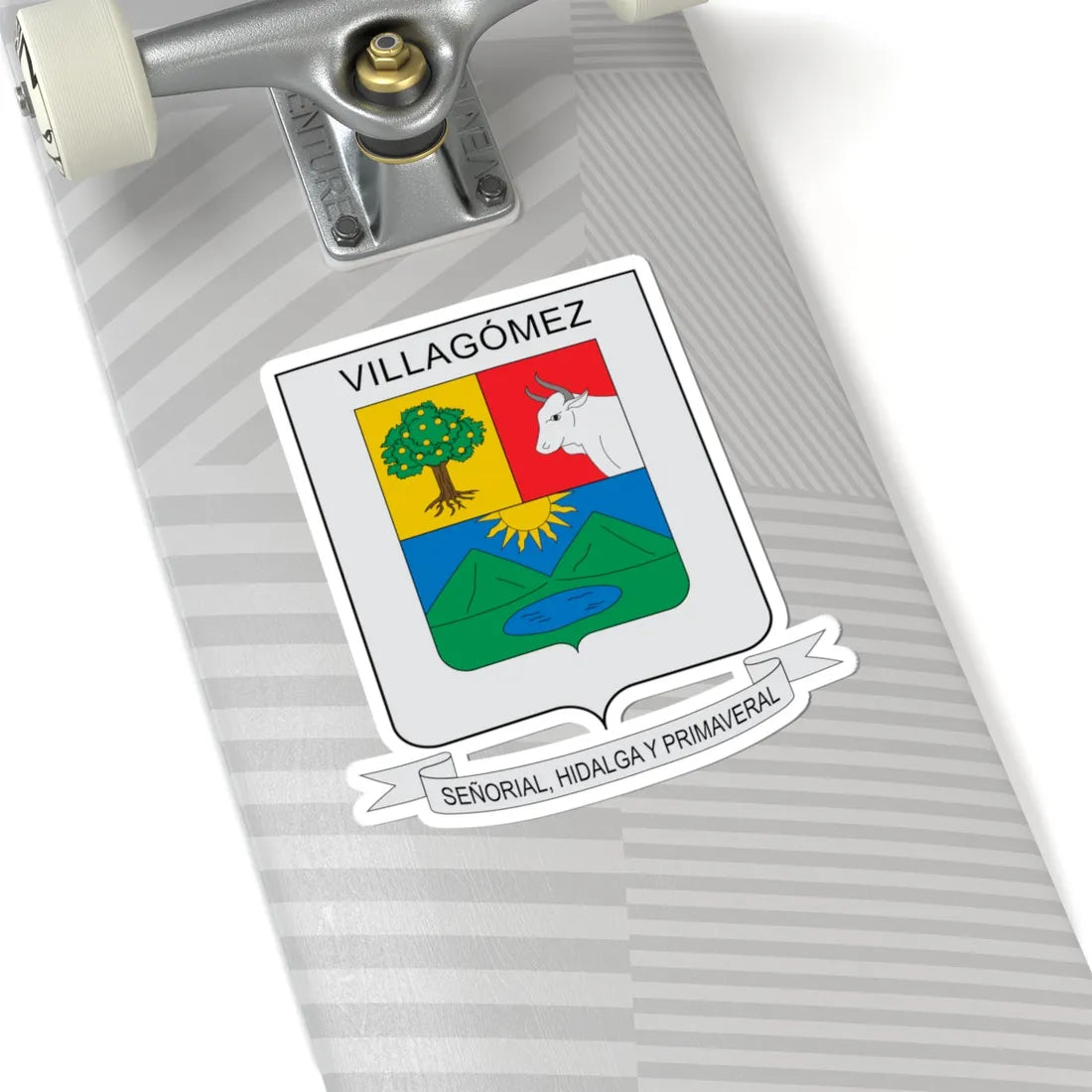 Escudo de Villagomez (Colombia) (Coat of Arms) STICKER Vinyl Kiss-Cut Decal - The Sticker Space