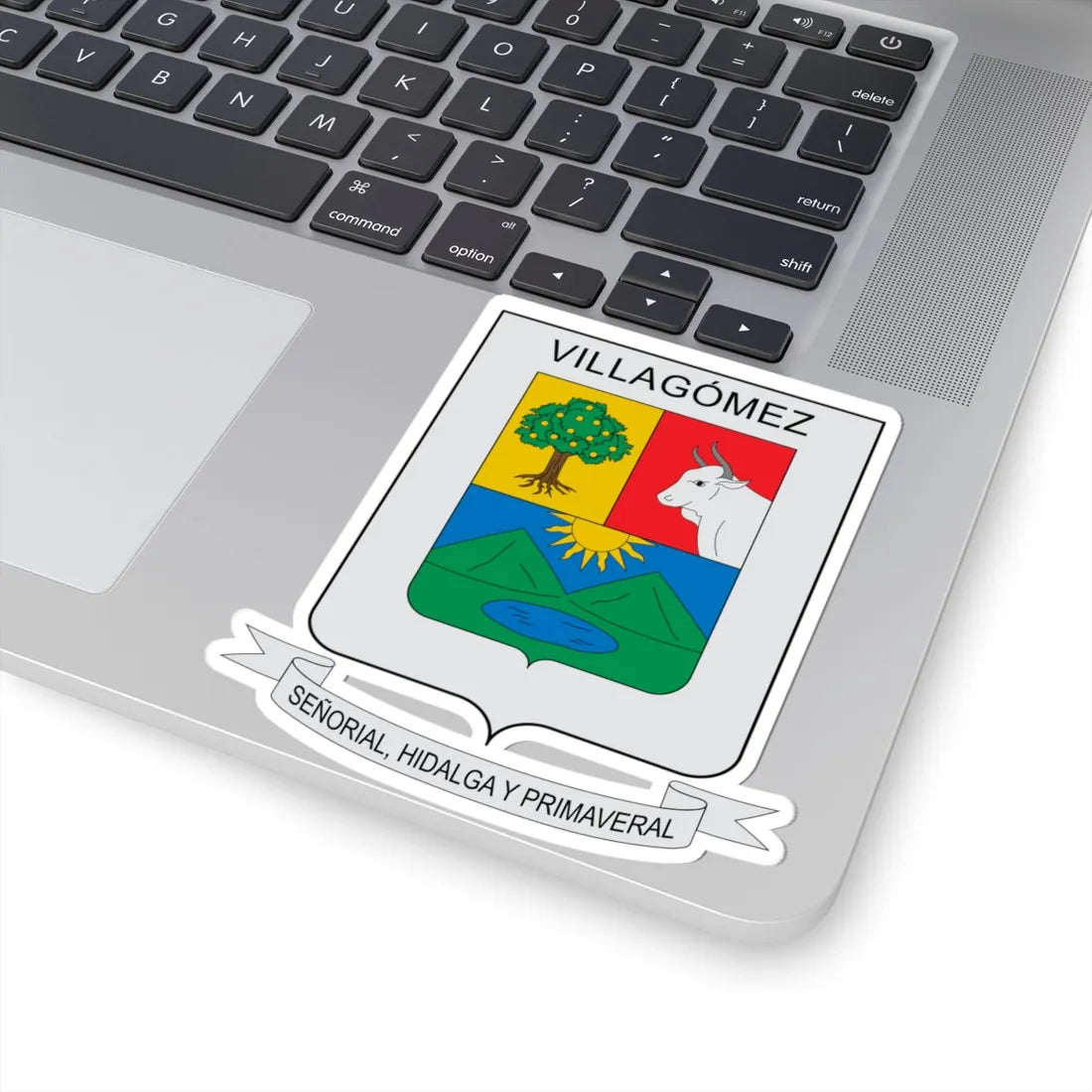 Escudo de Villagomez (Colombia) (Coat of Arms) STICKER Vinyl Kiss-Cut Decal - The Sticker Space