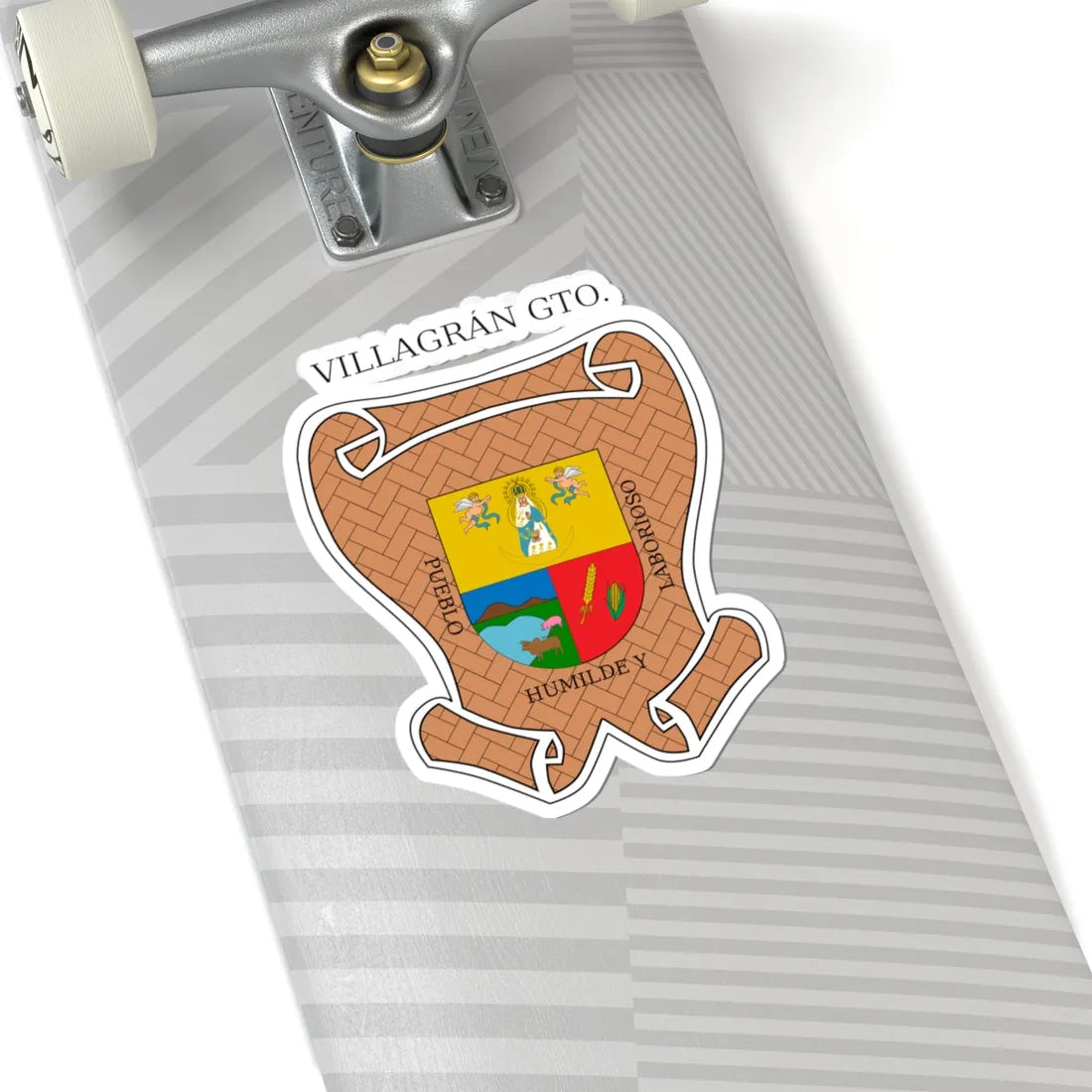 Escudo de Villagrán Guanajuato México (Mexico) (Coat of Arms) STICKER Vinyl Kiss-Cut Decal - The Sticker Space