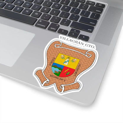 Escudo de Villagrán Guanajuato México (Mexico) (Coat of Arms) STICKER Vinyl Kiss-Cut Decal - The Sticker Space