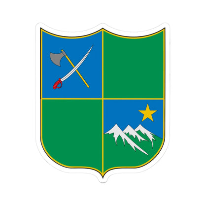 Escudo de Villahermosa Tolima (Colombia) (Coat of Arms) STICKER Vinyl Kiss-Cut Decal 3 Inch White - The Sticker Space