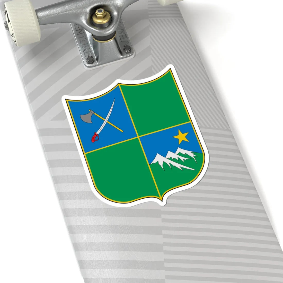 Escudo de Villahermosa Tolima (Colombia) (Coat of Arms) STICKER Vinyl Kiss-Cut Decal - The Sticker Space