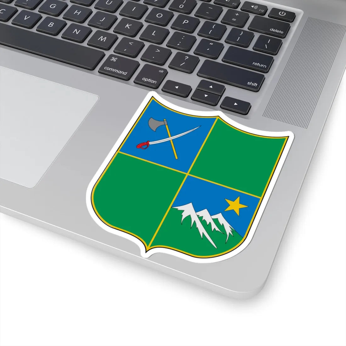 Escudo de Villahermosa Tolima (Colombia) (Coat of Arms) STICKER Vinyl Kiss-Cut Decal - The Sticker Space