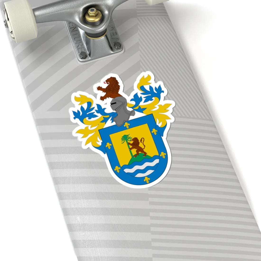 Escudo de Villarrica (Chile) (Coat of Arms) STICKER Vinyl Kiss-Cut Decal - The Sticker Space