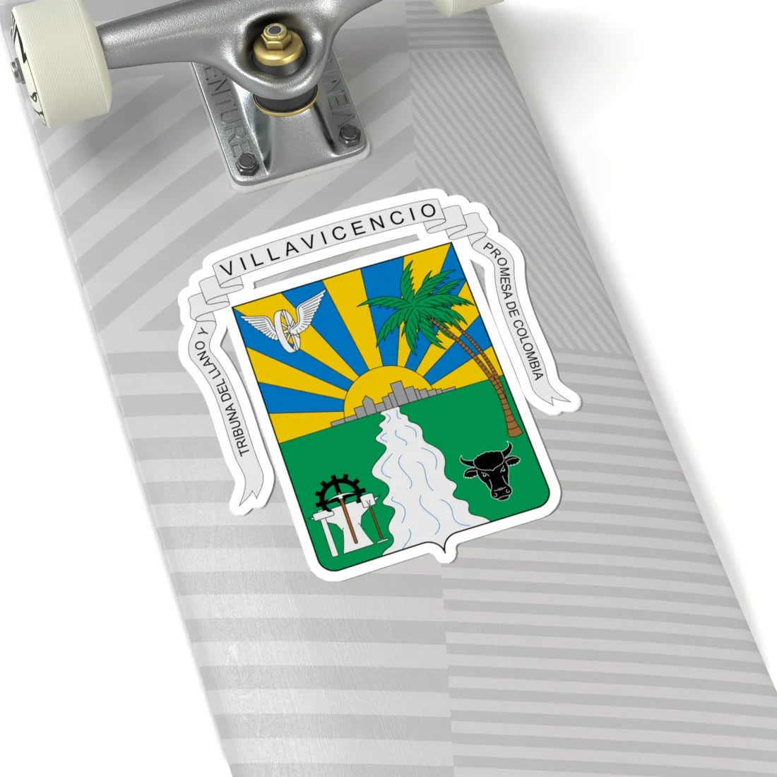 Escudo de Villavicencio (Colombia) (Coat of Arms) STICKER Vinyl Kiss-Cut Decal - The Sticker Space