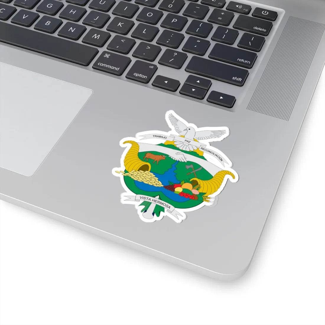Escudo de Vista Hermosa Meta (Colombia) (Coat of Arms) STICKER Vinyl Kiss-Cut Decal - The Sticker Space