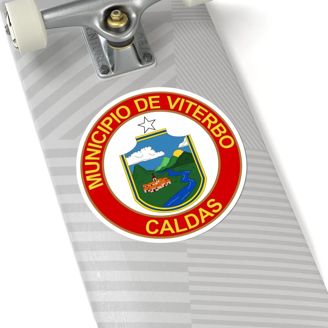 Escudo de Viterbo - Caldas (Colombia) (Coat of Arms) STICKER Vinyl Kiss-Cut Decal - The Sticker Space
