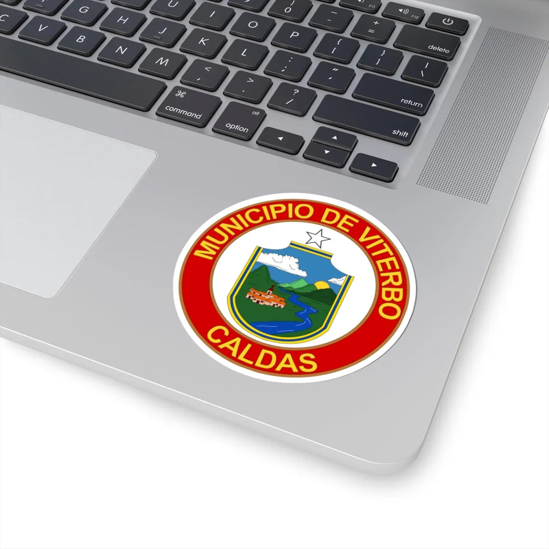 Escudo de Viterbo - Caldas (Colombia) (Coat of Arms) STICKER Vinyl Kiss-Cut Decal - The Sticker Space