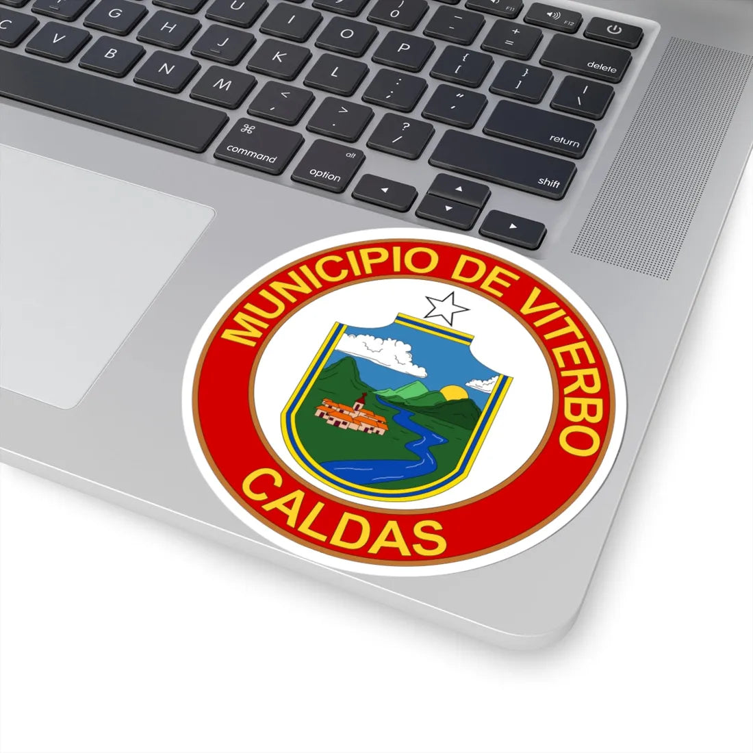Escudo de Viterbo - Caldas (Colombia) (Coat of Arms) STICKER Vinyl Kiss-Cut Decal - The Sticker Space