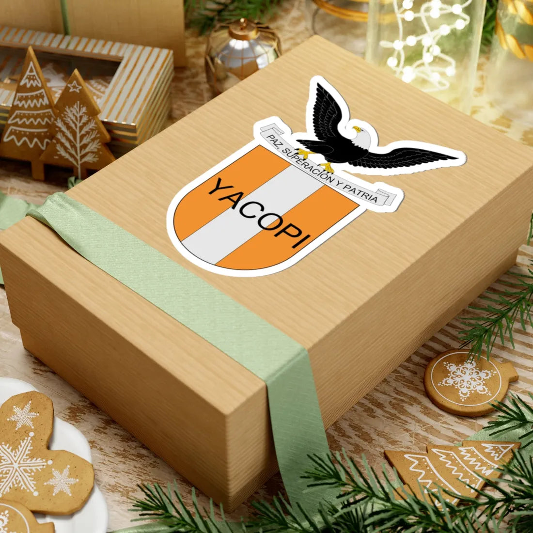 Escudo de Yacopi (Colombia) (Coat of Arms) STICKER Vinyl Kiss-Cut Decal - The Sticker Space