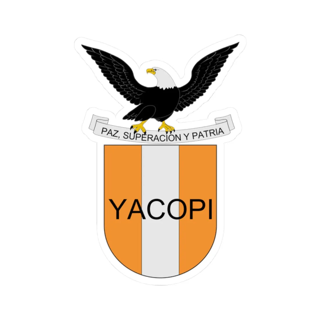 Escudo de Yacopi (Colombia) (Coat of Arms) STICKER Vinyl Kiss-Cut Decal - The Sticker Space