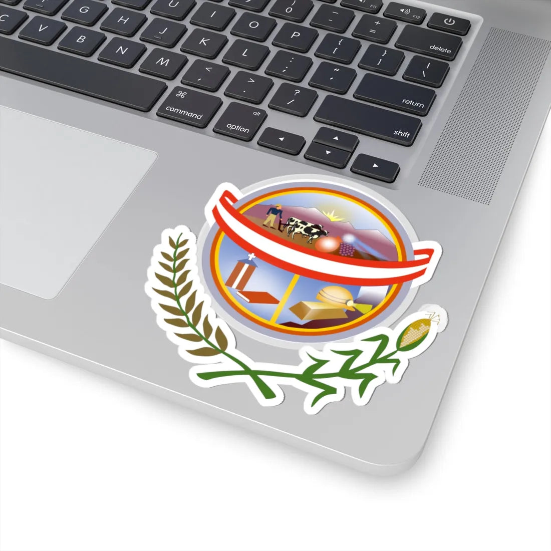 Escudo de Yanaquihua SVG (Peru) (Coat of Arms) STICKER Vinyl Kiss-Cut Decal - The Sticker Space