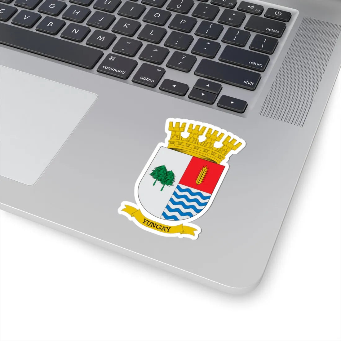 Escudo de Yungay (Chile) (Coat of Arms) STICKER Vinyl Kiss-Cut Decal - The Sticker Space