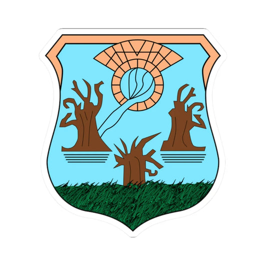 Escudo de Yuriria Guanajuato México (Mexico) (Coat of Arms) STICKER Vinyl Kiss-Cut Decal 2 Inch White - The Sticker Space