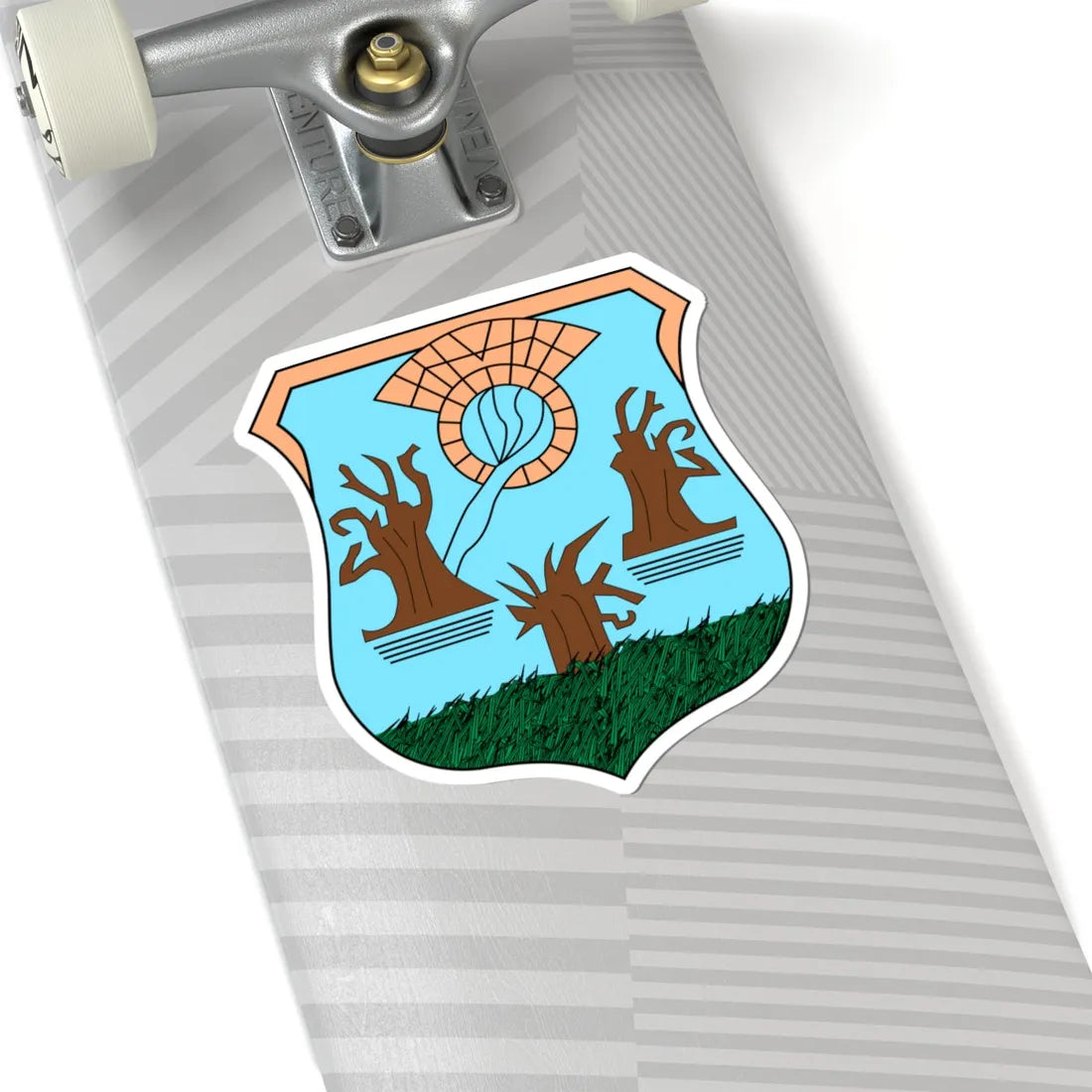 Escudo de Yuriria Guanajuato México (Mexico) (Coat of Arms) STICKER Vinyl Kiss-Cut Decal - The Sticker Space