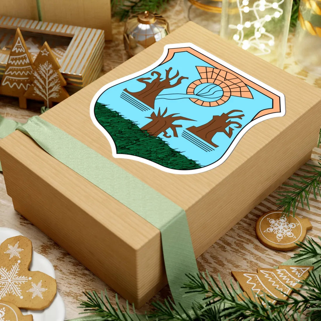 Escudo de Yuriria Guanajuato México (Mexico) (Coat of Arms) STICKER Vinyl Kiss-Cut Decal - The Sticker Space