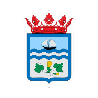 Escudo de Zapallar (Chile) (Coat of Arms) STICKER Vinyl Kiss-Cut Decal 2 Inch White - The Sticker Space