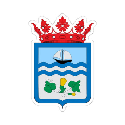 Escudo de Zapallar (Chile) (Coat of Arms) STICKER Vinyl Kiss-Cut Decal 6 Inch White - The Sticker Space