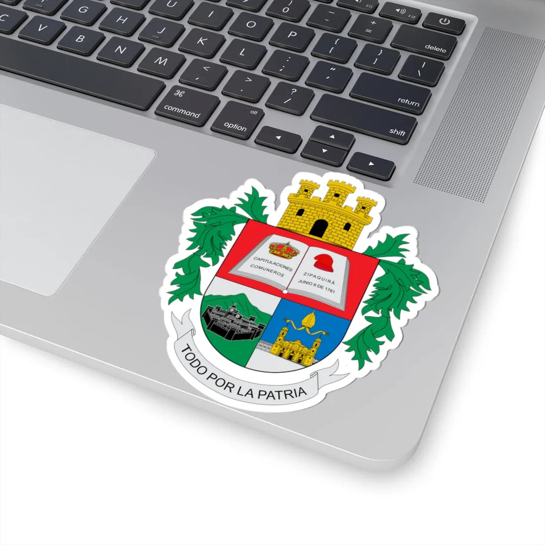 Escudo de Zipaquira (Colombia) (Coat of Arms) STICKER Vinyl Kiss-Cut Decal - The Sticker Space