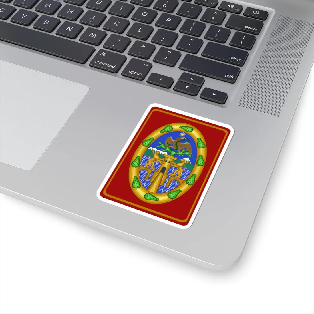 Escudo del Ayuntamiento de ciudad de México 1521-1929 (Mexico) (Coat of Arms) STICKER Vinyl Kiss-Cut Decal - The Sticker Space