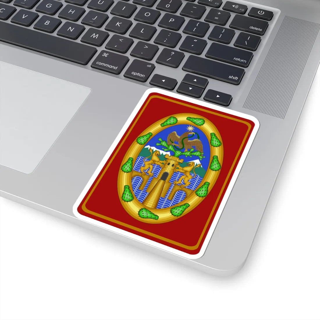 Escudo del Ayuntamiento de ciudad de México 1521-1929 (Mexico) (Coat of Arms) STICKER Vinyl Kiss-Cut Decal - The Sticker Space