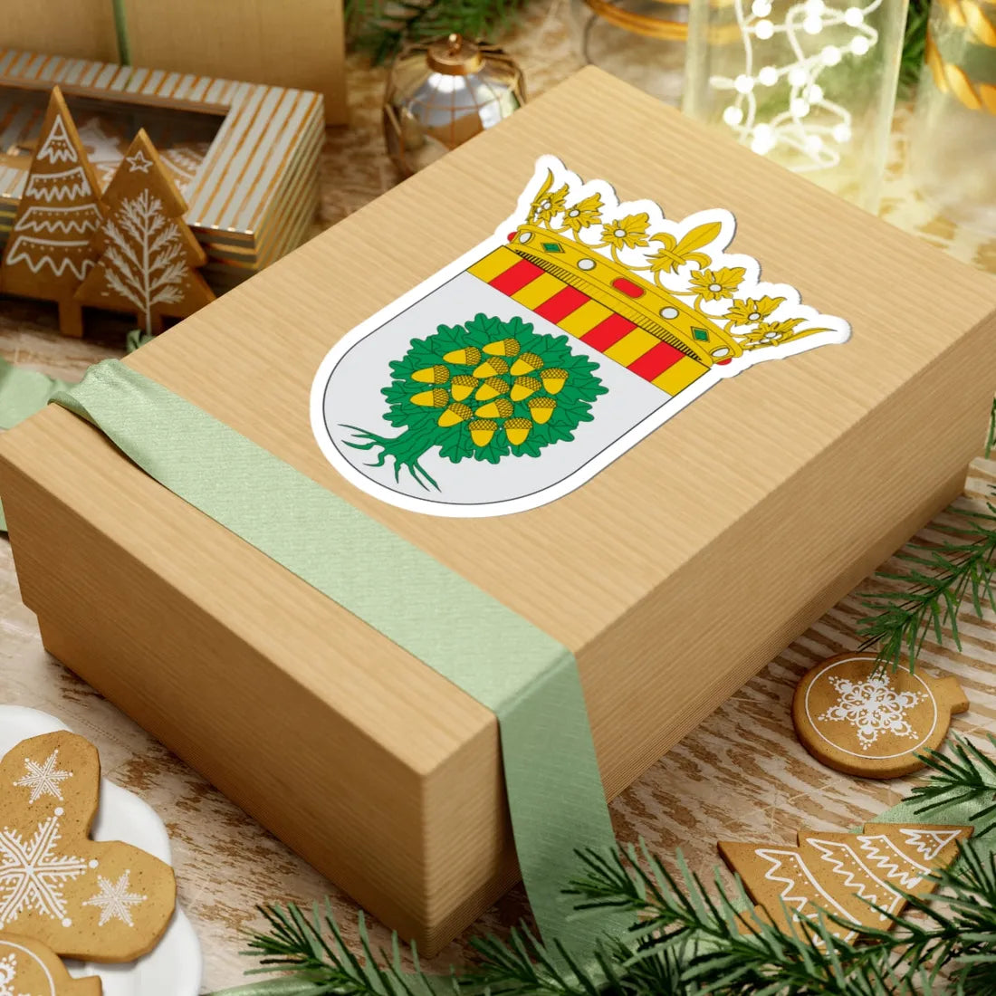 Escudo del Campo de Belchite (Spain) (Coat of Arms) STICKER Vinyl Kiss-Cut Decal - The Sticker Space