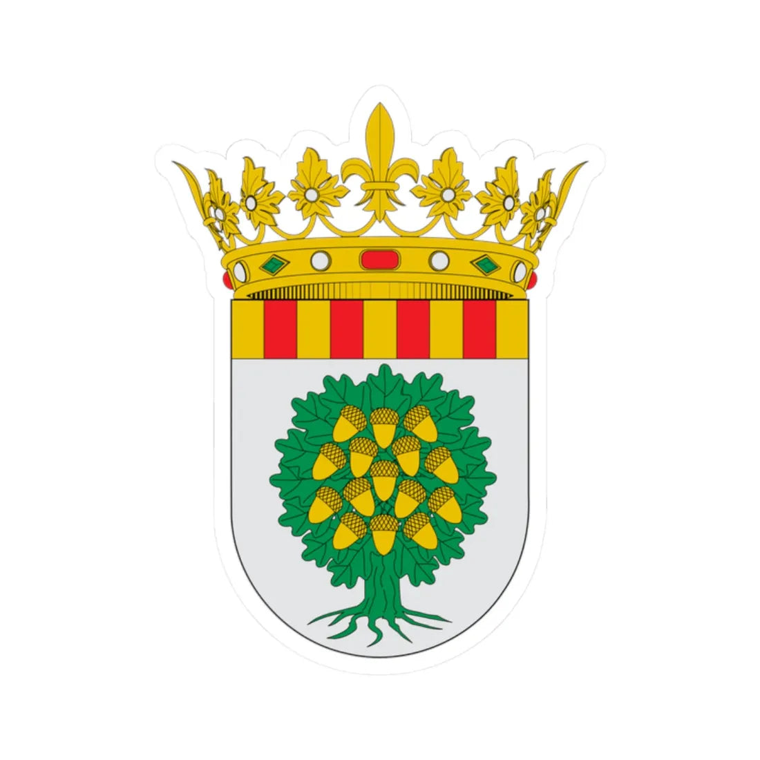 Escudo del Campo de Belchite (Spain) (Coat of Arms) STICKER Vinyl Kiss-Cut Decal - The Sticker Space