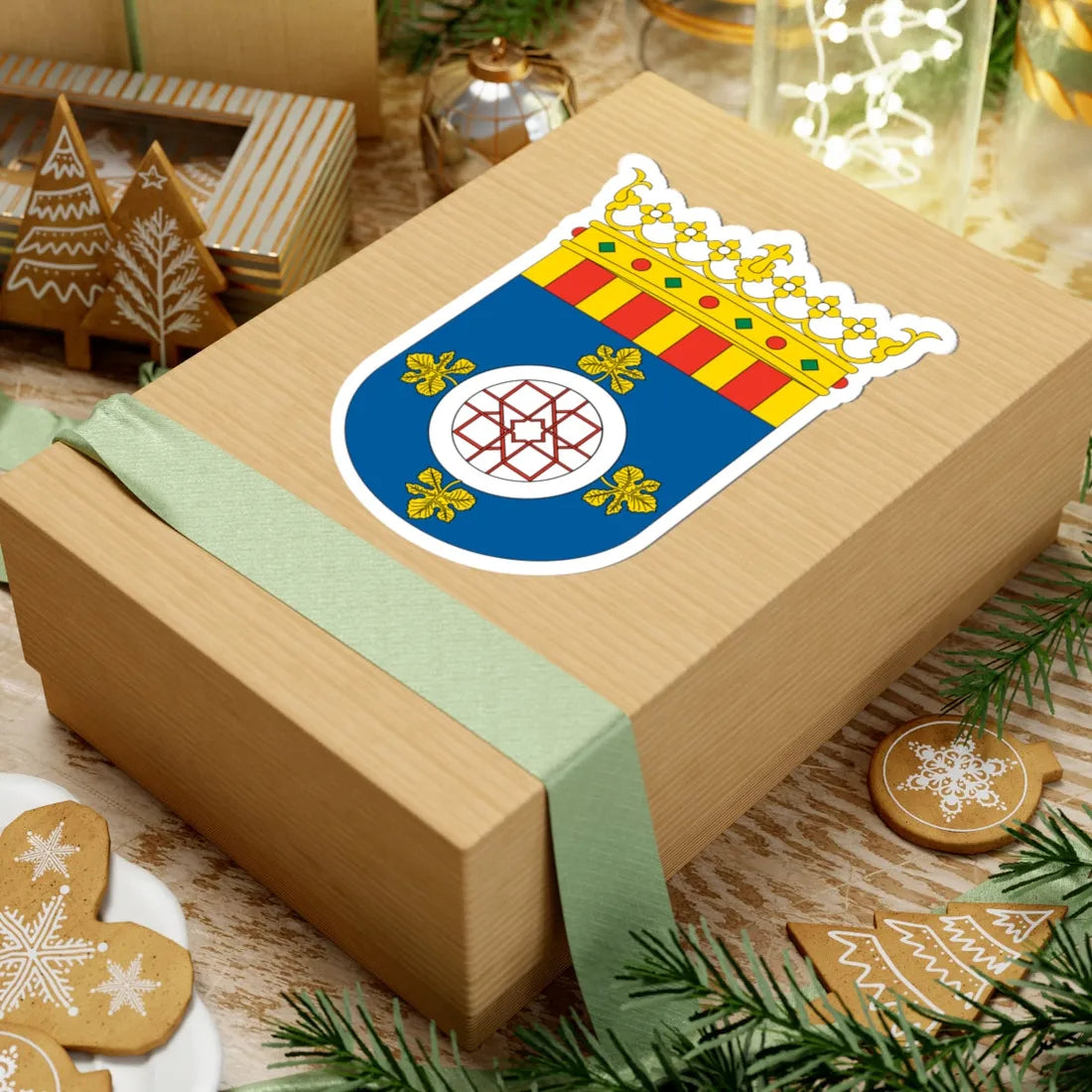 Escudo del Campo de Cariñena (Spain) (Coat of Arms) STICKER Vinyl Kiss-Cut Decal - The Sticker Space