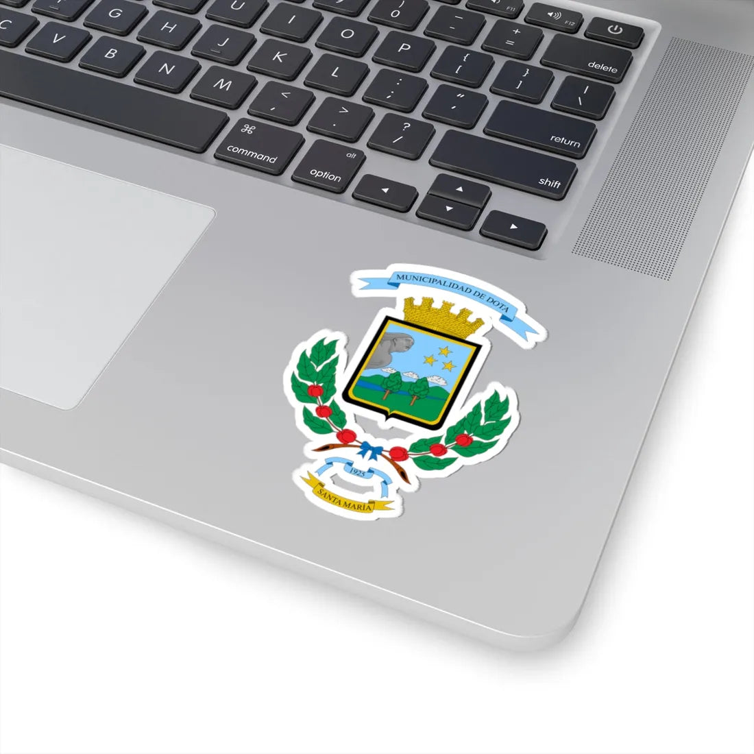 Escudo del Cantón de Dota (Costa Rica) (Coat of Arms) STICKER Vinyl Kiss-Cut Decal - The Sticker Space