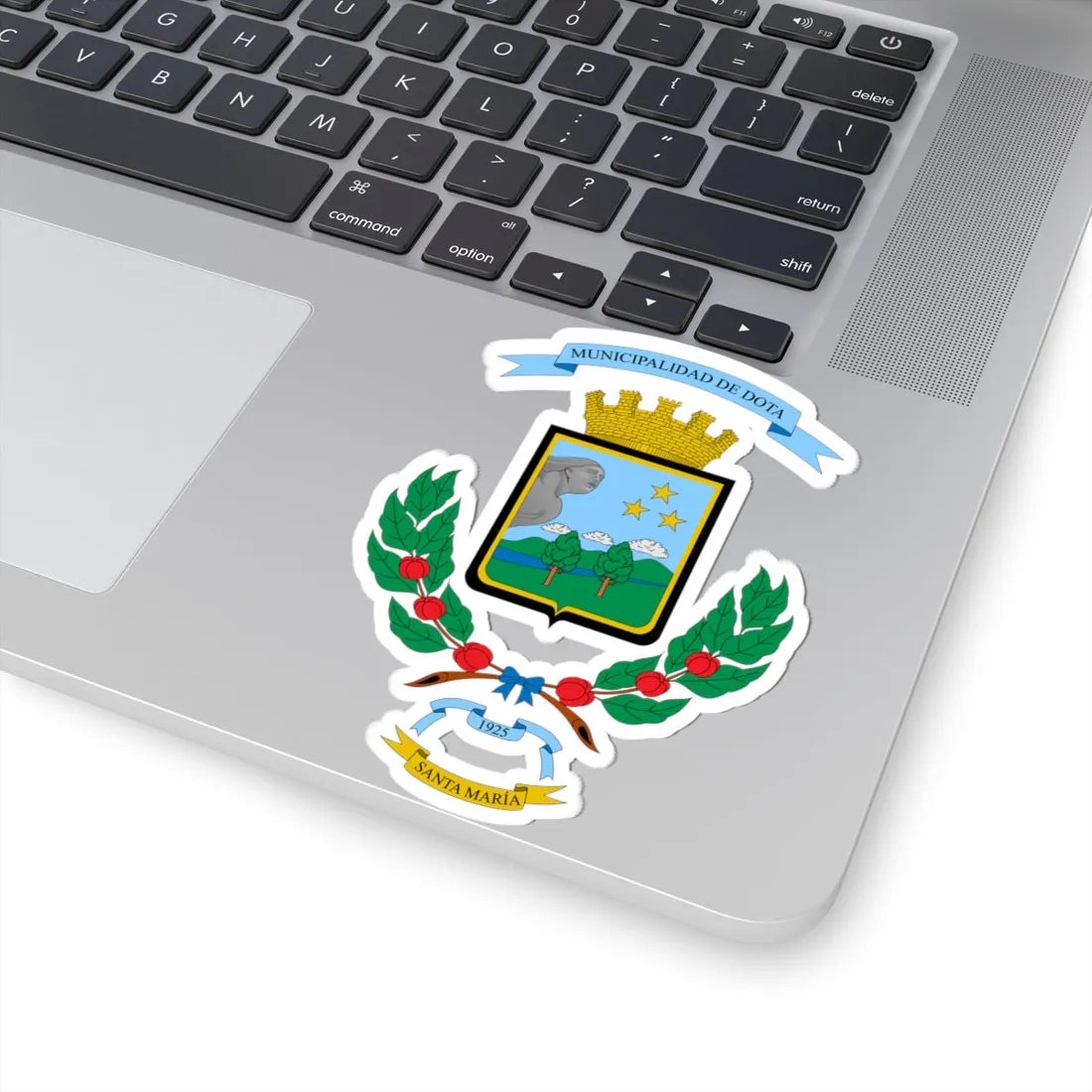 Escudo del Cantón de Dota (Costa Rica) (Coat of Arms) STICKER Vinyl Kiss-Cut Decal - The Sticker Space