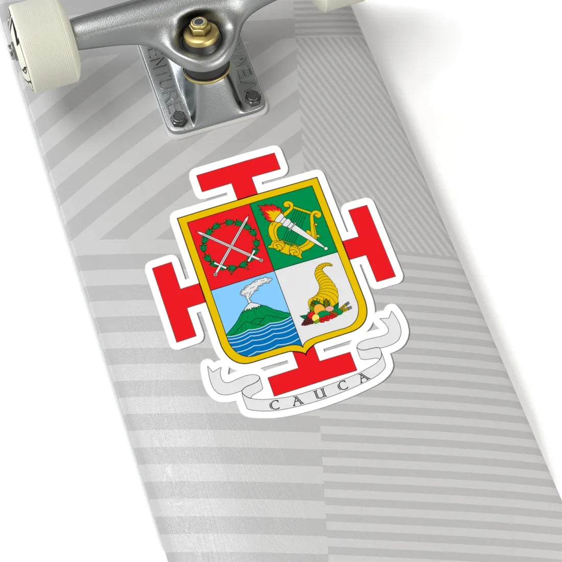Escudo del Cauca (Colombia) (Coat of Arms) STICKER Vinyl Kiss-Cut Decal - The Sticker Space